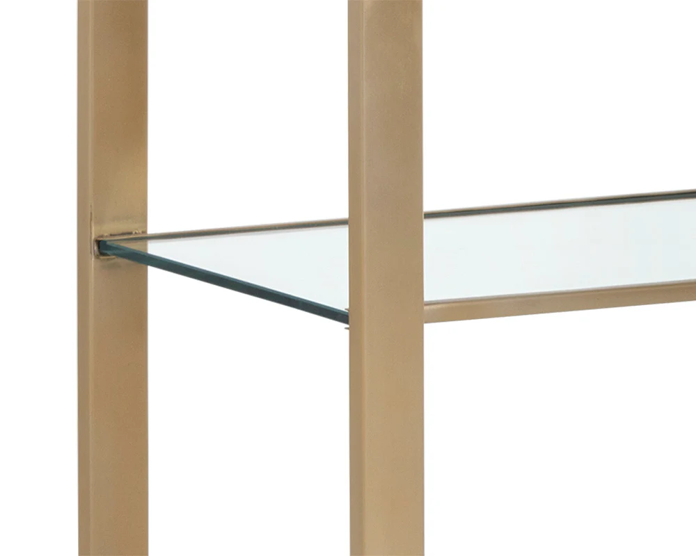 Ambretta Large Freestanding Bookcase - 5-Tier Open Shelving Unit in Walnut Finish for Living Room or Office - Image 3