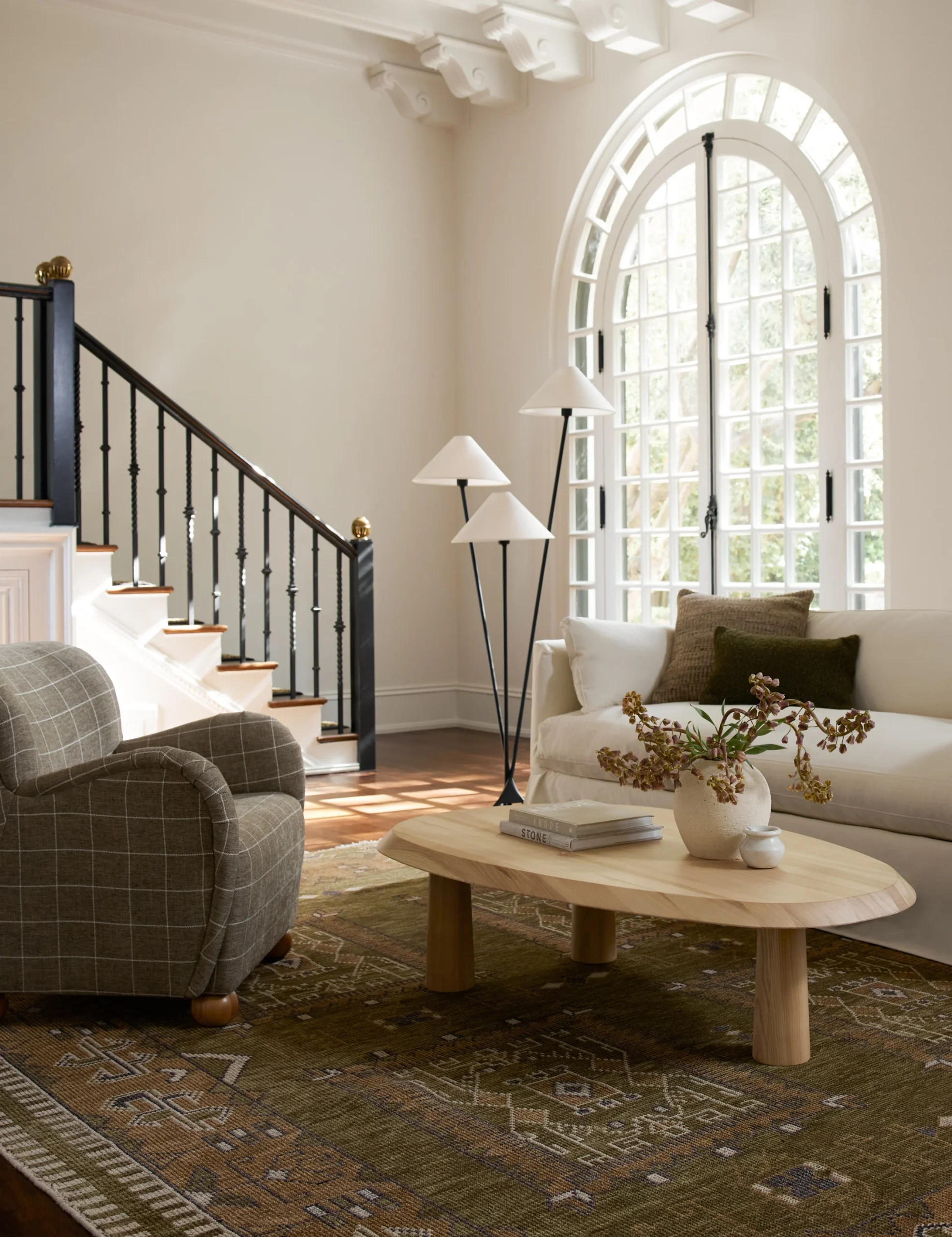 Cedar Floor Lamp Contemporary Standing Lamp by for Living Room or Bedroom - Image 2