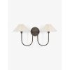 McVea Double Sconce Modern Wall Lighting Fixture for Bathroom, Bedroom, or Hallway